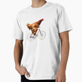 Quirky Chicken Riding Bicycle by RamiBeans