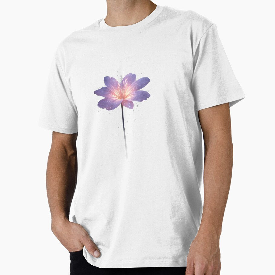 Glowing Purple Flower with Soft Light and Sparkles by MKVisions