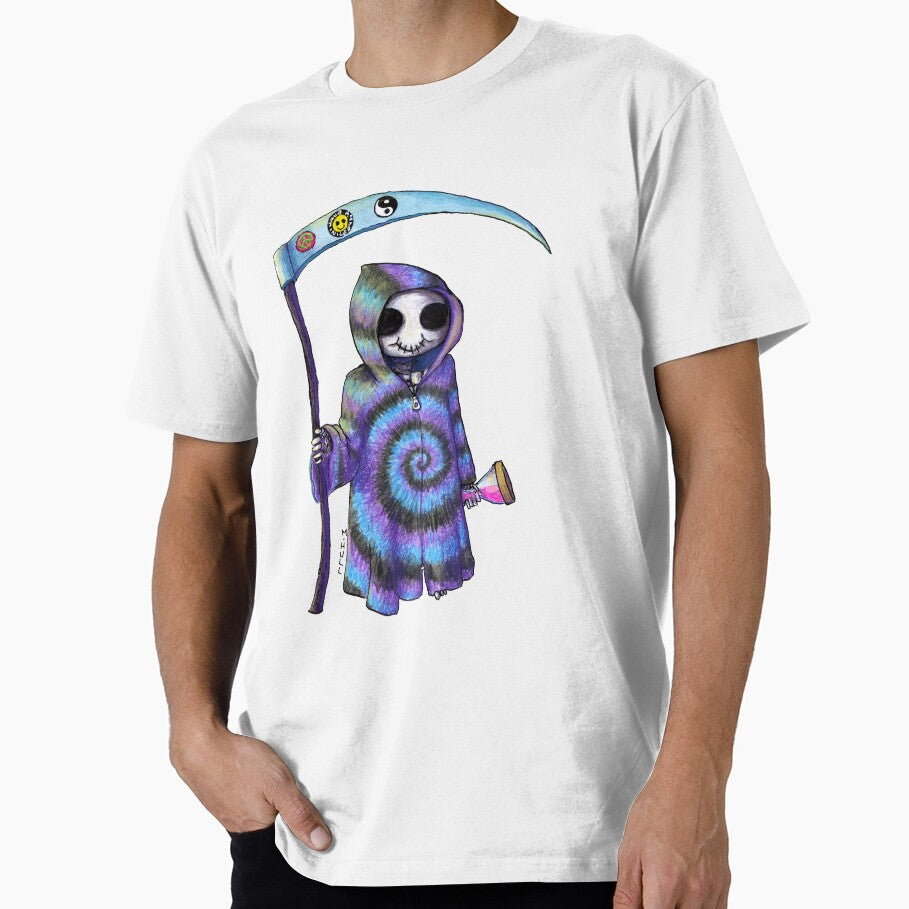 Happy Hippie Tie-dye Grim Reaper by Martha Hull