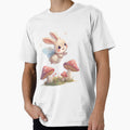 Fairy rabbit with wings flies through the fairytale forest by SimonsDesignArt