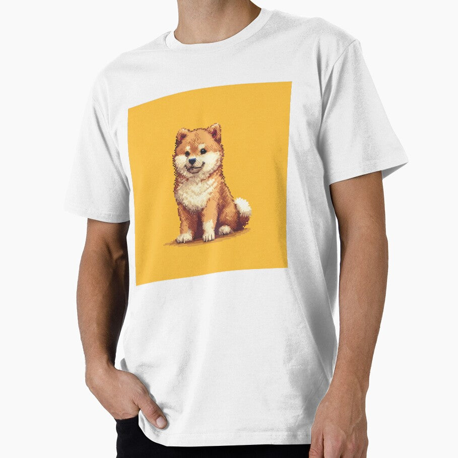 Shiba Inu Pixel Art – Cute Retro Dog Design by Pixel8Prints