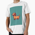 Aesthetic Pixel Sausage Dog  Minimalist Cozy Dachshund Design by Pixel8Prints