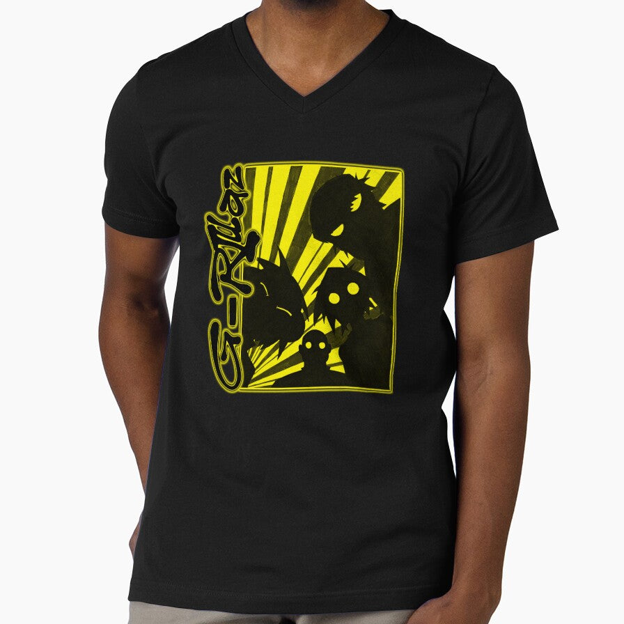 Yellow Silhouette Frame Rock Band by ShadeFall