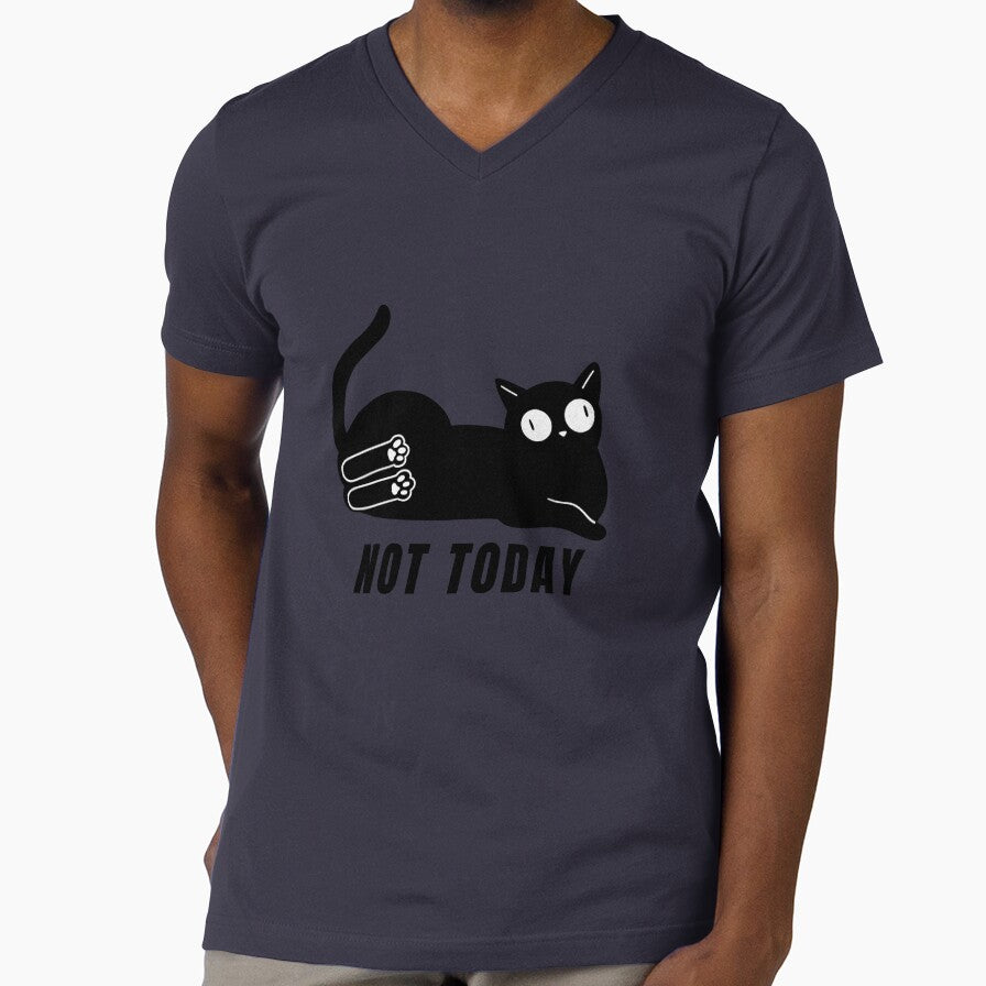 Not Today Cat by Feather Art