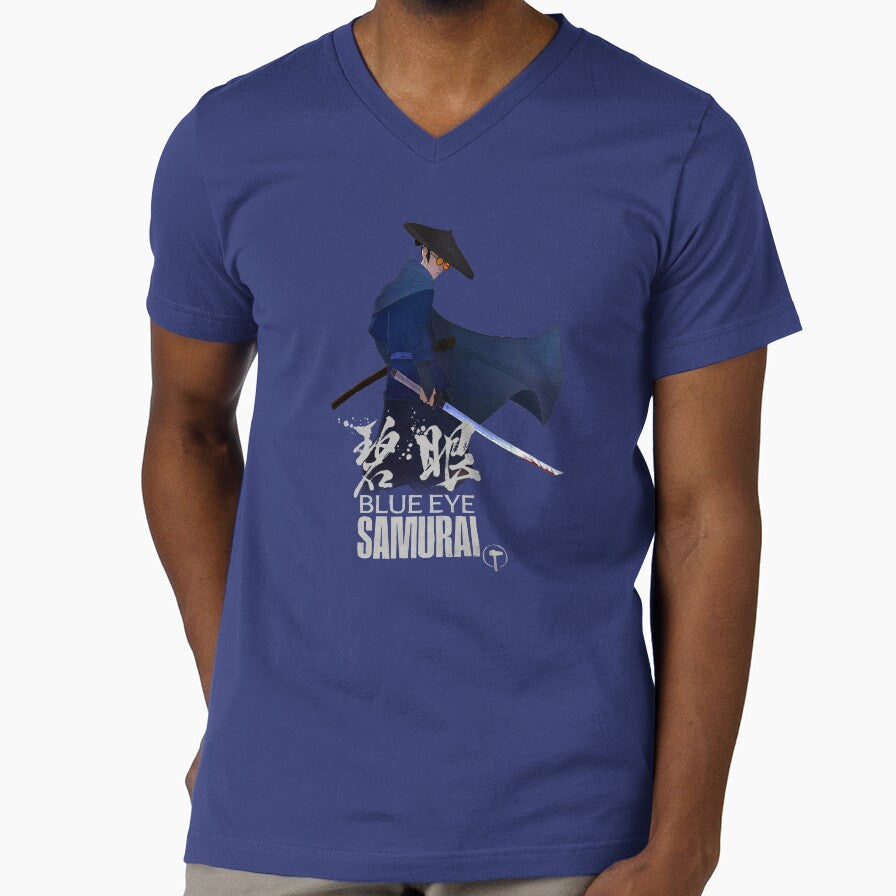 Samurai blue cape by blackdogshop
