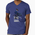 Samurai blue cape by blackdogshop