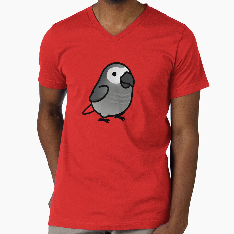 Chubby African Grey by birdhism