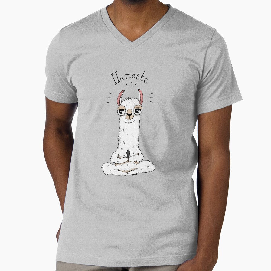 Llama yoga pose with llamaste by agrapedesign